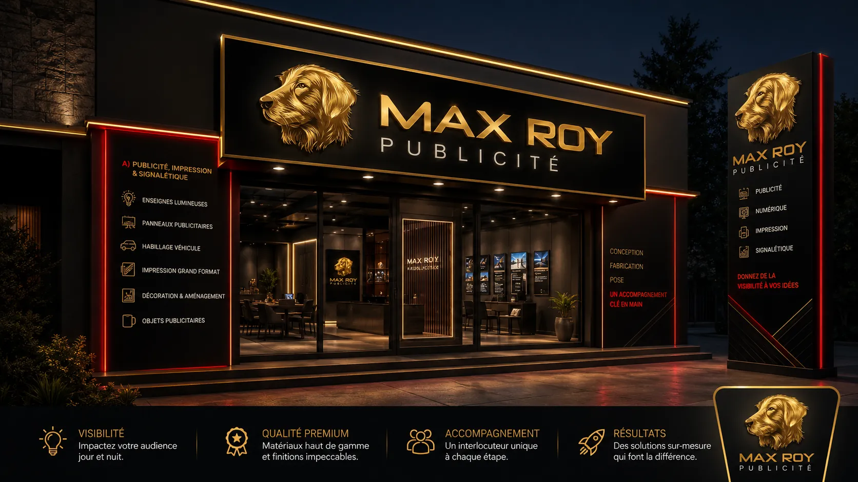 MAX ROY PUBLICITÉ service et réalisation